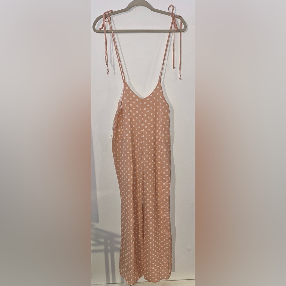 Polka Dot Sleeveless Jumpsuit